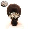 Beaupretty Vintage Flower Hair Comb for Bride Handmade Floral Bridal Accessory Elegant Wedding Hair Ornament for Special Occasions view 4