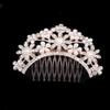 4pcs Pearl Barrettes for Women Womens Barrettes for Hair Metal Hair Clips for Women Bridal Crystal Headpiece Decoration Pearl Tiara Comb Rhinestones Bride view 4