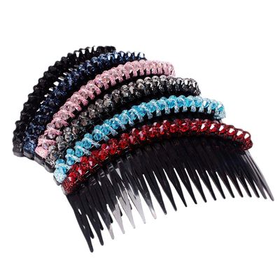 Beaupretty 6pcs Fashionable Crystal Hair Fork Comb for Women Random Hair Accessories Elegant Hairpins for Brides and Parties Delicate Design for Special Occasions