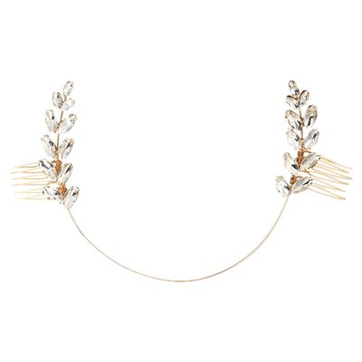 Bridesmaid Hair Accessories Crystal Headpiece Tiara for Girls Bridal Headdress Flower Girl Hair Pearl Headpiece Diamond Headpiece Bridal Comb Olive Branch Wedding