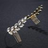 Bridesmaid Hair Accessories Crystal Headpiece Tiara for Girls Bridal Headdress Flower Girl Hair Pearl Headpiece Diamond Headpiece Bridal Comb Olive Branch Wedding view 2