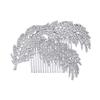 Beaupretty Delicate Leaf Design Bridal Hair Comb Rhinestones Elegant Wedding Headpiece for Women for Parties and Special Occasions Chic Hair Accessories for Brides and Bridesmaids view 1