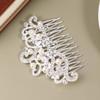 Bridesmaid Hair Comb Vintage Hair Accessories Women Side Comb Bridal Accessories Rose Bridal Clip Bride Headpieces for Wedding Tiara Metal Women's Antique view 2