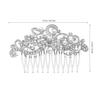 Bridesmaid Hair Comb Vintage Hair Accessories Women Side Comb Bridal Accessories Rose Bridal Clip Bride Headpieces for Wedding Tiara Metal Women's Antique view 3