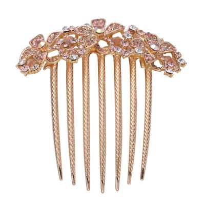 Beaupretty Rhinestone Hair Comb for Women Elegant Crystal Hair Insert Accessory for Weddings Parties and Dances Unique Design for Enhanced Beauty