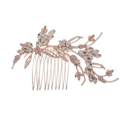 Beaupretty 1pc Elegant Crystal Hair Comb Creative Cirrus Shape Hair Accessory for Weddings Parties and Special Occasions Stylish Comb for Women and Girls