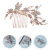 Beaupretty 1pc Elegant Crystal Hair Comb Creative Cirrus Shape Hair Accessory for Weddings Parties and Special Occasions Stylish Comb for Women and Girls view 2
