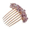 Beaupretty Rhinestone Hair Comb for Elegant Hairstyles Crystal Hair Insert Comb for Weddings Purple Hairpin Accessory for Women Charming Bridal Headpiece for Special Occasions view 2