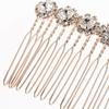 Beaupretty 4pcs Rhinestone Hair Comb Elegant Floral Bang Hair Accessories for Women Headwear for Parties and Weddings Gorgeous Design view 2