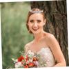 1pc Hair Comb Bride Headwear Hair Clip Bridal Headpiece Tiara Rhinestone Barrettes for Women Headwear for Women Hair Accessories Bride Headdress Wedding Headgear Hairpin Alloy view 4