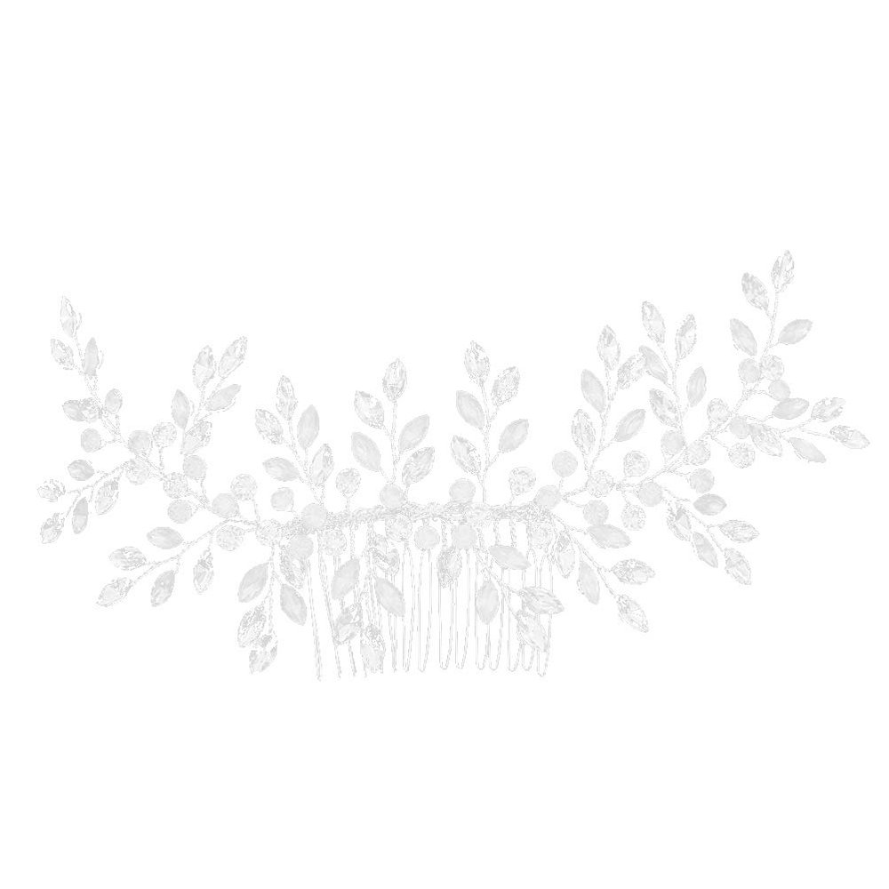 Beaupretty Crystal Rhinestone Hair Comb Vintage Bridal Headdress for Weddings Engagements and Special Occasions Elegant Hair Accessory for Brides and Parties