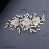 Beaupretty Elegant Pearl Flower Hair Comb for Brides Creative Bridal Headdress for Weddings Special Occasions and Photo Props Delicate Hair Accessory for Engagements and Anniversaries view 4