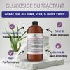 Glucoside Surfactant Base - Plant Derived All in One Natural Gentle Mild Rich Foaming Cleanser - Lauryl Decyl Coco Capryl Caprylyl Cosmetic Liquid Hand Soap Body Wash - 32 oz view 2