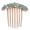 Beaupretty Rhinestone Hair Comb for Women Elegant Crystal Hair Insert Headpiece Blue for Weddings Dances and Special Occasions Adds Charm and Confidence to Your Hairstyle view 1