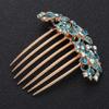 Beaupretty Rhinestone Hair Comb for Women Elegant Crystal Hair Insert Headpiece Blue for Weddings Dances and Special Occasions Adds Charm and Confidence to Your Hairstyle view 2