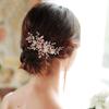 Beaupretty Flower Pearl Rhinestone Comb Headdress for Women Handmade Bridal Hair Accessory Elegant Floral Design for Weddings and Special Occasions view 4