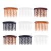 Beaupretty 48pcs Plastic Hair Side Combs Teeth Wave Teeth Combs for Fine Hair Includes Black Dark Coffee Light Coffee and White Bridal Wedding for Women view 1