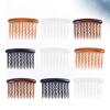 Beaupretty 48pcs Plastic Hair Side Combs Teeth Wave Teeth Combs for Fine Hair Includes Black Dark Coffee Light Coffee and White Bridal Wedding for Women view 2