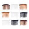 Beaupretty 48pcs Plastic Hair Side Combs Teeth Wave Teeth Combs for Fine Hair Includes Black Dark Coffee Light Coffee and White Bridal Wedding for Women view 3