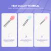 FOMIYES 6pcs Silicone Lip Makeup Lipstick Applicator Makeup Brushes for Eyeshadow Lipstick Applicator Mini Lip Brush Exfoliating Set view 2