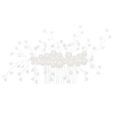 Beaupretty Bridal Hair Comb Crystal and Pearl Design Elegant Headdress for Weddings Parties and Special Occasions Wedding Hair Accessory for Brides and Bridesmaids