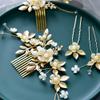 Beaupretty 4pcs Pearl Hairpin Set Elegant Wedding Hair Accessories for Women Delicate Floral Design for Parties Casual Wear and Special Occasions view 2