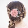 Beaupretty Elegant Double Hair Insert Comb Handmade Flower Shaped Hairpin for Women for Weddings and Special Occasions Korean Versatile Styling Accessory view 4