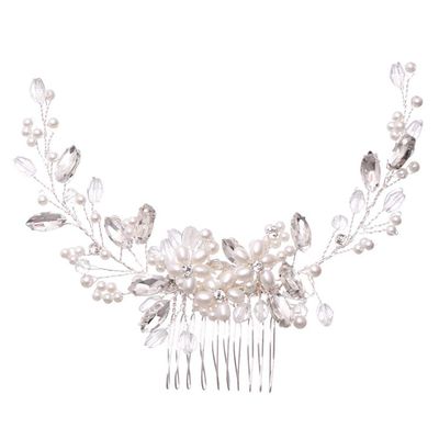 Rhinestone Hair Accessories Creative Alloy Hair Side Comb Delicate Insert Side Comb Fashion Women Headdress for Women Bridal Wedding Rhinestone Clips