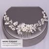 Rhinestone Hair Accessories Creative Alloy Hair Side Comb Delicate Insert Side Comb Fashion Women Headdress for Women Bridal Wedding Rhinestone Clips view 2