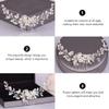 Rhinestone Hair Accessories Creative Alloy Hair Side Comb Delicate Insert Side Comb Fashion Women Headdress for Women Bridal Wedding Rhinestone Clips view 3