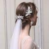 Beaupretty Silver Elegant Floral Hair Comb for Bridal Vintage Rhinestone Flower Headdress Wedding Hair Accessory for Special Occasions and Parties view 2