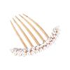 Beaupretty Delicate Bridal Hair Comb Pearl and Rhinestone Inlay for Weddings Elegant Alloy Hairpin Accessory for Brides and Bridesmaids for Special Occasions and Celebrations view 1