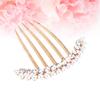 Beaupretty Delicate Bridal Hair Comb Pearl and Rhinestone Inlay for Weddings Elegant Alloy Hairpin Accessory for Brides and Bridesmaids for Special Occasions and Celebrations view 3