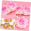 2pcs Hair Comb Floral Hair Headpiece Comb Pin Teasing Combs for Clips Accessories Pink Fork Comb Bridesmaid Flowers view 4