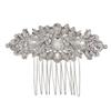 1Pc hair accessories rhinestones decorate diamond Hair up alloy retro ethnic style Horse eye hair comb clip comb hair clip comb Beads diamond headpiece bride Glass view 1