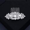 1Pc hair accessories rhinestones decorate diamond Hair up alloy retro ethnic style Horse eye hair comb clip comb hair clip comb Beads diamond headpiece bride Glass view 3