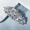 1Pc hair accessories rhinestones decorate diamond Hair up alloy retro ethnic style Horse eye hair comb clip comb hair clip comb Beads diamond headpiece bride Glass view 4