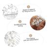 1pcs Flower Hair Comb Wedding Rhinestone Bridal Comb Hair Side Comb Wedding Veils Vintage Hair Comb Bride Crystal Bridal Hair Clips Chopsticks Pearl Miss view 3