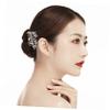 1pcs Flower Hair Comb Wedding Rhinestone Bridal Comb Hair Side Comb Wedding Veils Vintage Hair Comb Bride Crystal Bridal Hair Clips Chopsticks Pearl Miss view 4