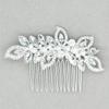 Beaupretty 1pc Elegant Alloy Imitation Crystal Bridal Hair Comb for Women Silver Wedding Accessory Bling Bling Design for Parties and Special Events view 2