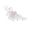 Beaupretty Pearl Bride Hair Comb for Weddings and Parties Elegant Headdress Accessory for Women Handmade Distinctive Craftsmanship for Photography Props and Special Occasions view 3