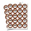 Happy Fall Orange & Black Buffalo Plaid Pumpkin Pickup Themed Hot Cocoa Bomb Packaging Sticker Labels, Total of 40 2" Circle Stickers (20 Sets of 2) by AmandaCreation view 3