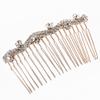 Beaupretty 4pcs Rhinestone Bang Hair Combs Elegant Women Headdress Floral Hair Accessories for Parties Weddings and Special Occasions Style d view 3