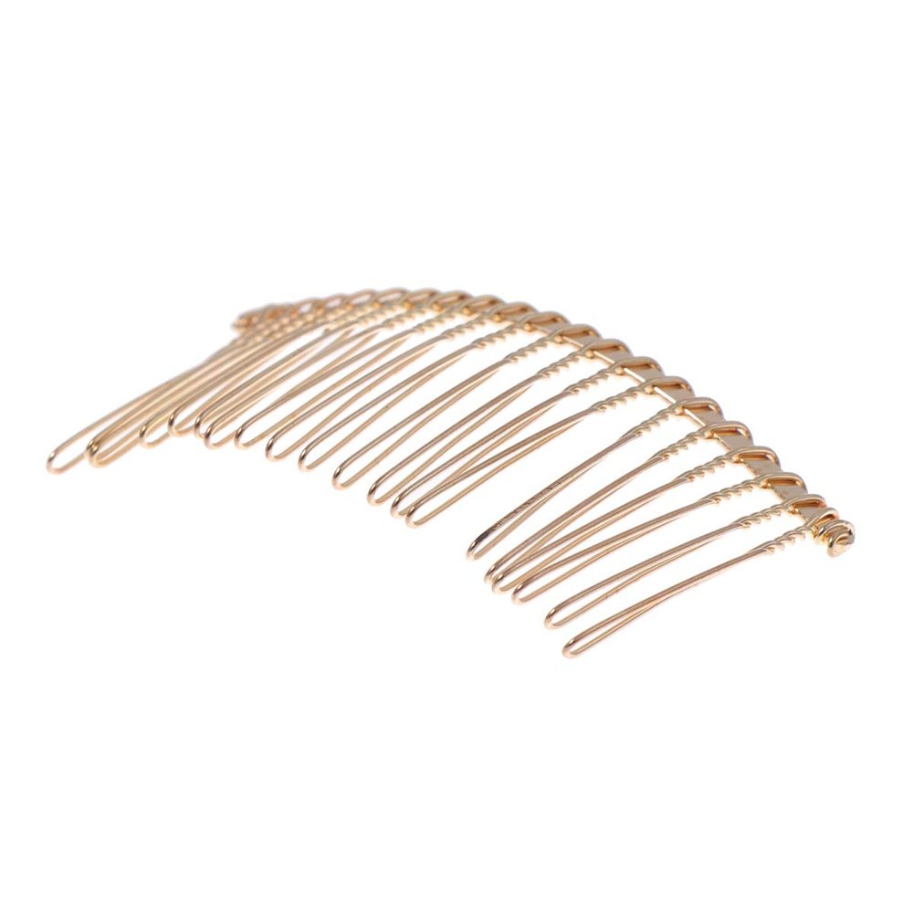 5pcs Women Hair Comb Car Air Freshner Bottle Veil Comb Nasal Trimmers for Men Metal Hair Clips Golden Hair Comb Tiara Inserted Comb Women's Accessories Iron Wire