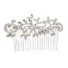 Beaupretty Gorgeous Rhinestone Bride Hair Comb Delicate Wedding Headdress for Women Elegant Party Hair Accessories Chic and Unique Design for Special Occasions view 1