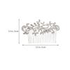 Beaupretty Gorgeous Rhinestone Bride Hair Comb Delicate Wedding Headdress for Women Elegant Party Hair Accessories Chic and Unique Design for Special Occasions view 4