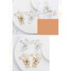 1pc Headhones Flower Hair Accessories Bridal Side Comb Hair Insertion Comb Diamond Car Diffuser Bottle Rhinestone Headpiece Headgear Headdress Rhinestones Hair Comb Bride view 2