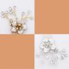 1pc Headhones Flower Hair Accessories Bridal Side Comb Hair Insertion Comb Diamond Car Diffuser Bottle Rhinestone Headpiece Headgear Headdress Rhinestones Hair Comb Bride view 3