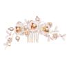 Rhinestone Hair Accessories Rhinestone Headpiece Vintage Newspaper Wallpaper Hair Accessories Pearl Bike Rim Strips Bridal Headpiece Comb Wedding Bride view 1