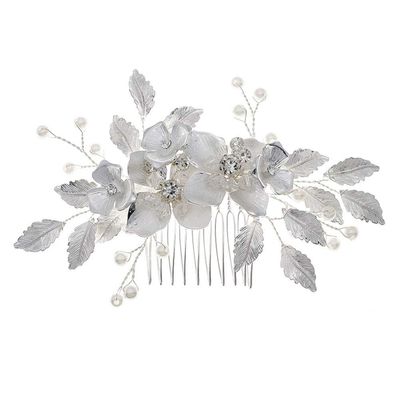 Beaupretty 1pc Stylish Wedding Hair Comb Crystal Flower Design Elegant Bridal Headpiece Hair Accessory for Brides and Bridesmaids for Weddings and Special Occasions